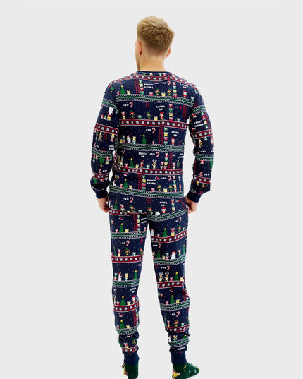 Pyjamas de Noël vintage pour gamers (hommes)