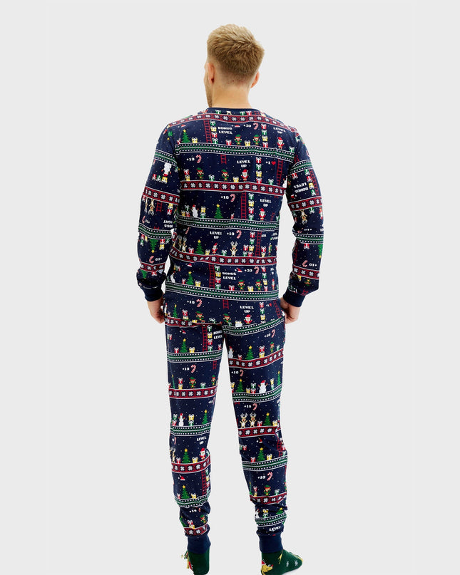 Pyjamas de Noël vintage pour gamers (hommes)