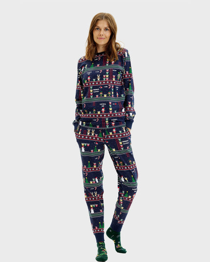 Pyjamas de Noël vintage pour gamers (femmes)