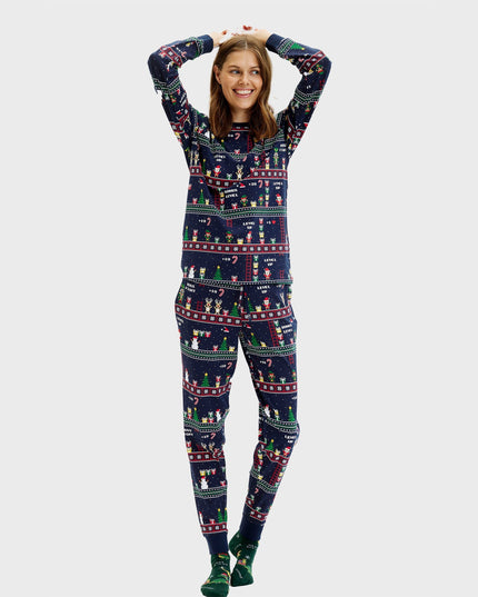 Pyjamas de Noël vintage pour gamers (femmes)