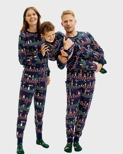 Pyjamas de Noël vintage pour gamers (hommes)