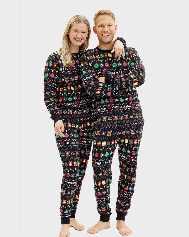 Pyjamas de Noël douillets pour hommes - Collection Famille