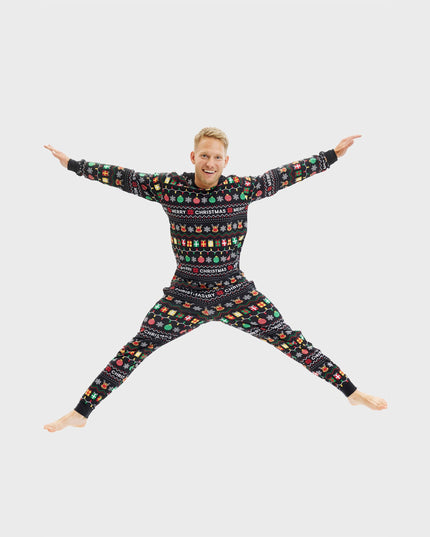 Pyjamas de Noël douillets pour hommes - Collection Famille