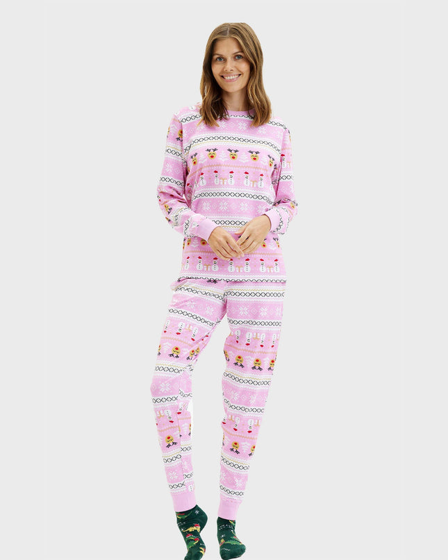 Pyjama de Noël rose ultime pour femmes