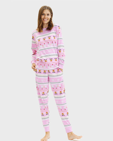 Pyjama de Noël rose ultime pour femmes