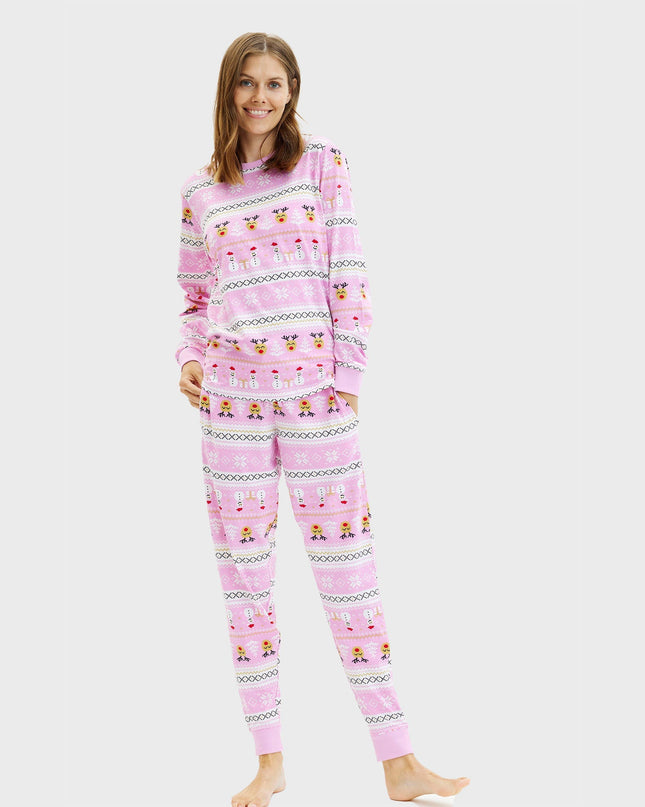 Pyjama de Noël rose ultime pour femmes
