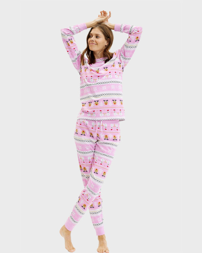 Pyjama de Noël rose ultime pour femmes