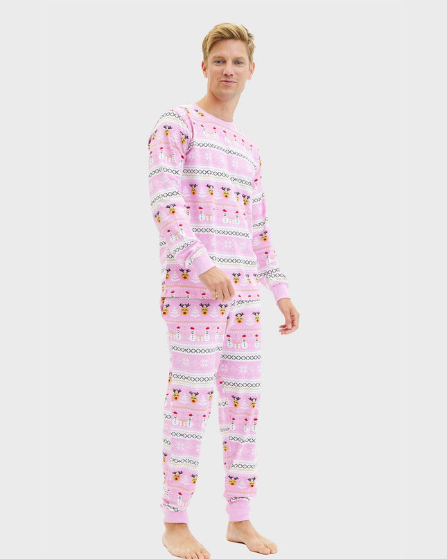 Pyjama de Noël rose ultime pour hommes