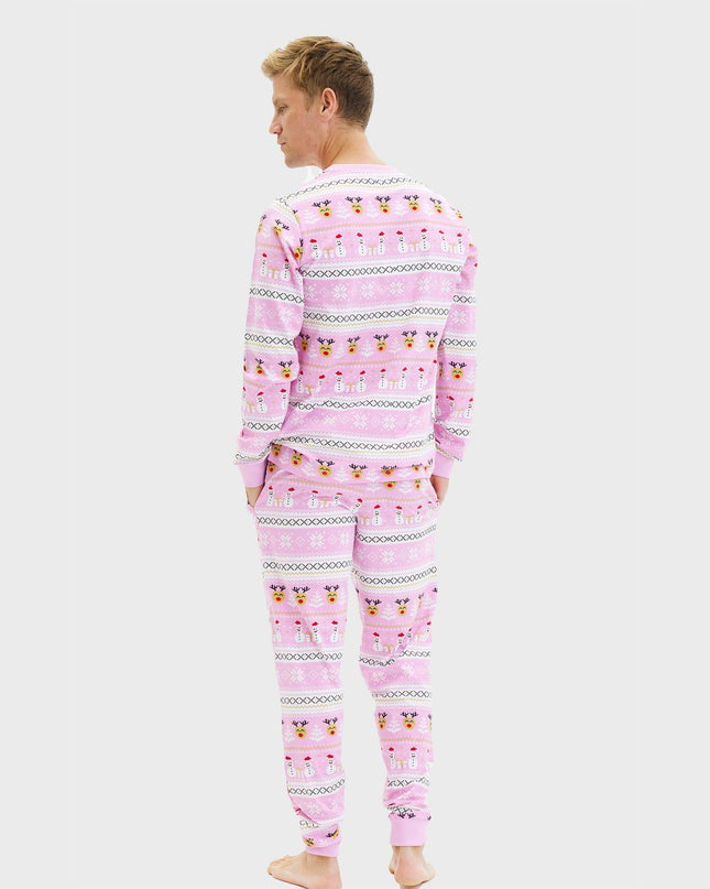 Pyjama de Noël rose ultime pour hommes