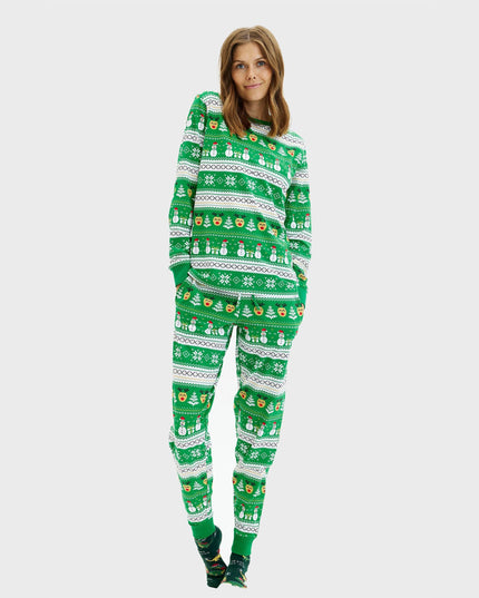 Pyjama de Noël vert ultime pour femmes