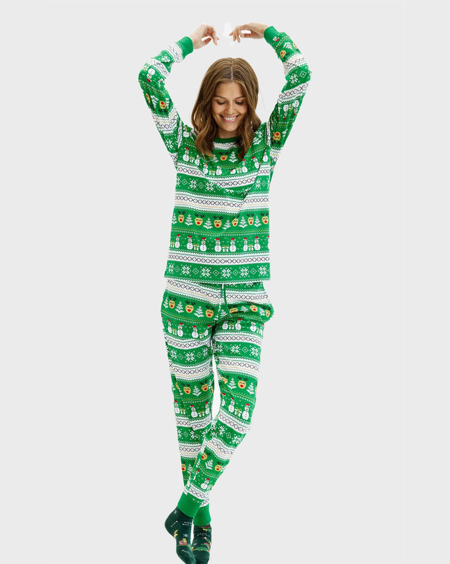 Pyjama de Noël vert ultime pour femmes