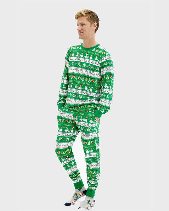 Pyjama de Noël vert ultime pour hommes