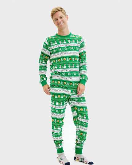 Pyjama de Noël vert ultime pour hommes