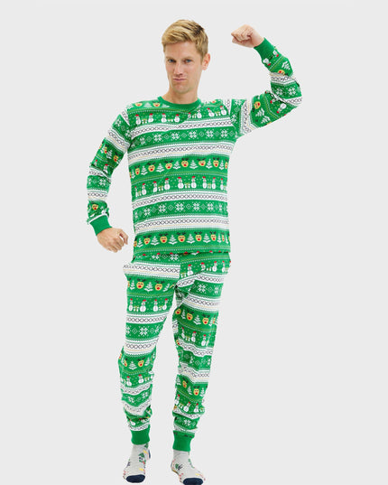 Pyjama de Noël vert ultime pour hommes