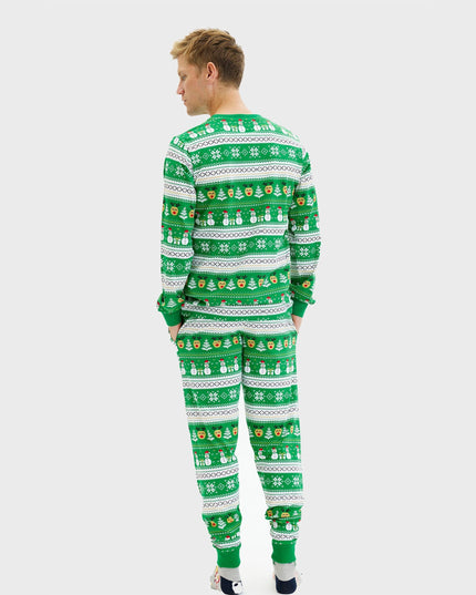 Pyjama de Noël vert ultime pour hommes