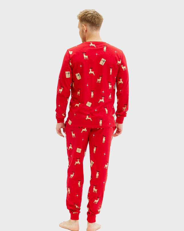 Pyjama de Noël rouge élégant - Homme