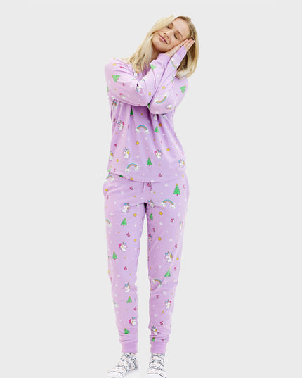 Pyjamas de Noël licorne pour femmes - Collection Famille