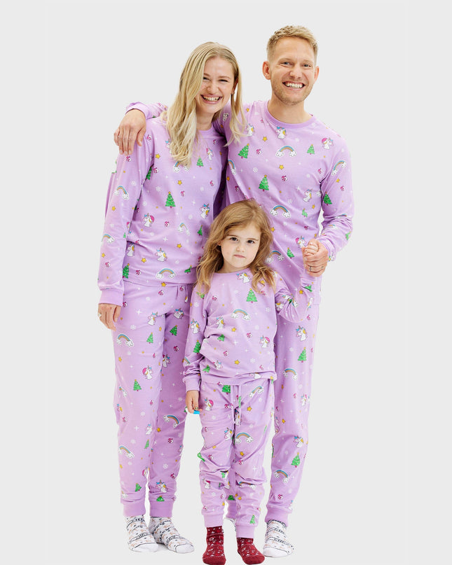Pyjamas de Noël licorne pour femmes - Collection Famille