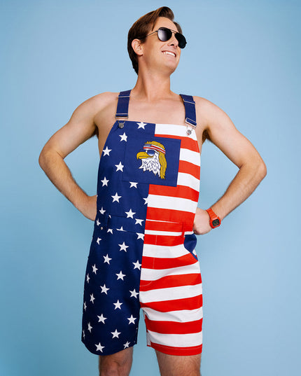 Men's Epic Eagle Patriotic Overalls