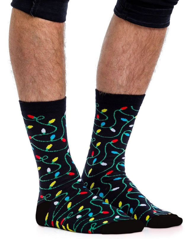 Men's String of Lights Socks (Fits Sizes 8-11M)