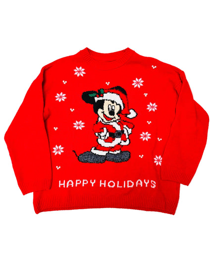 Pull de Noël vintage - Mickey Père Noël