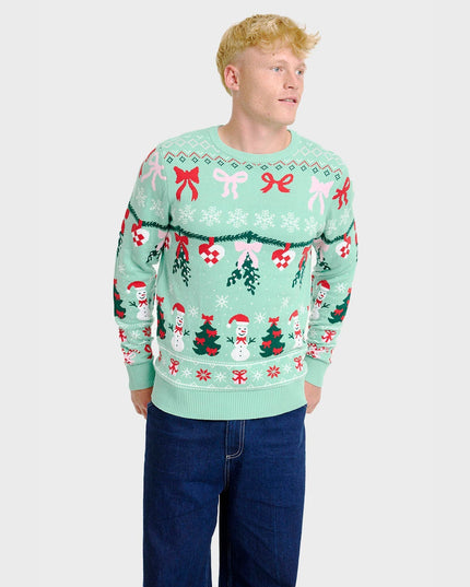 Pull de Noël tricoté pour homme