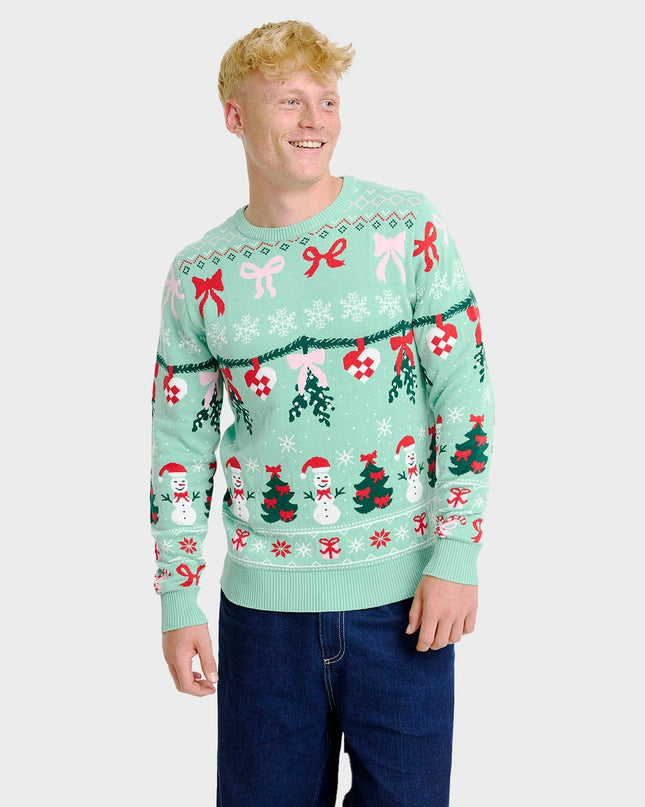 Pull de Noël tricoté pour homme