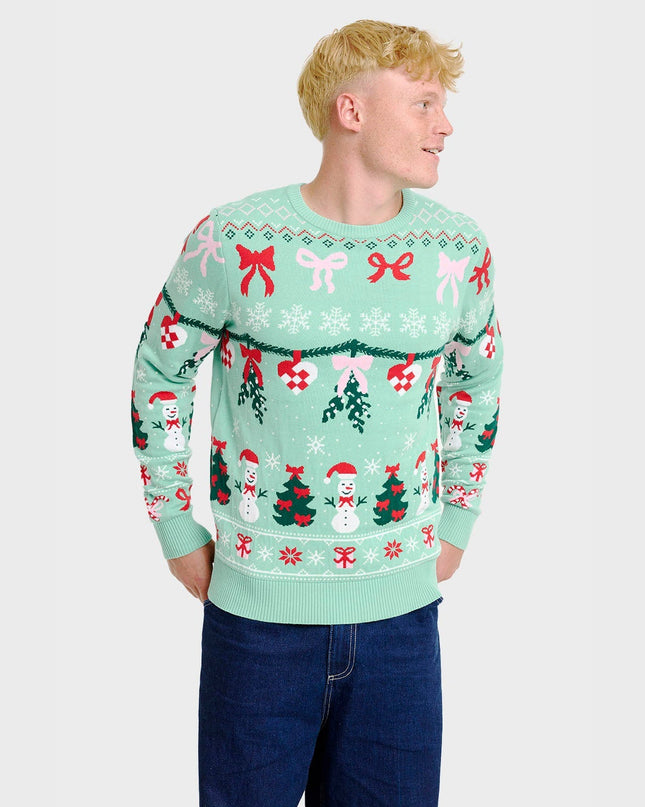 Pull de Noël tricoté pour homme