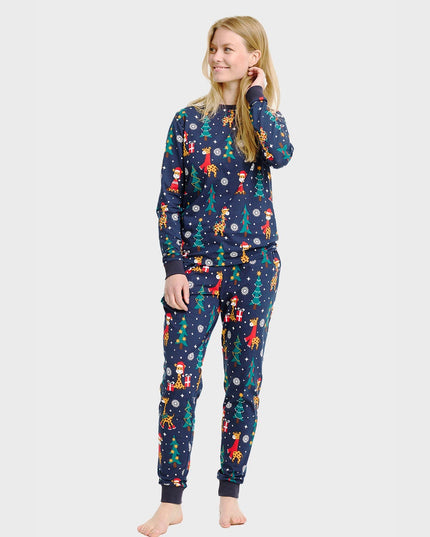 Pyjama de Noël girafe pour femmes