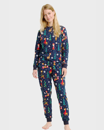 Pyjama de Noël girafe pour femmes