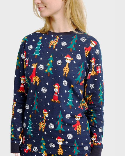 Pyjama de Noël girafe pour femmes