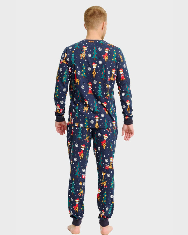 Pyjama de Noël girafe pour hommes