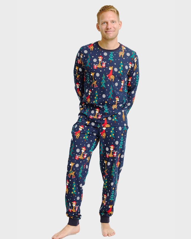 Pyjama de Noël girafe pour hommes