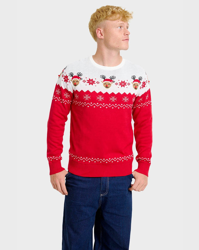 Pull de Noël mignon pour homme - Un incontournable des fêtes