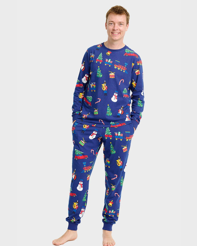 Pyjamas de Noël pour hommes - Style familial
