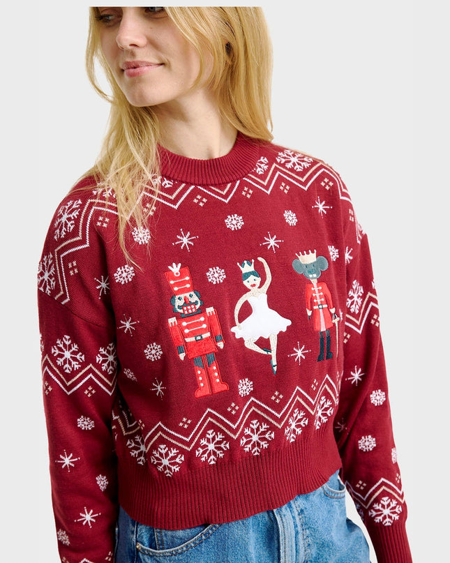 Pull de Noël Casse-Noisette pour femmes