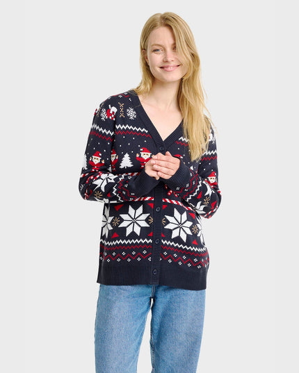 Gilet de Noël du Père Noël pour femmes