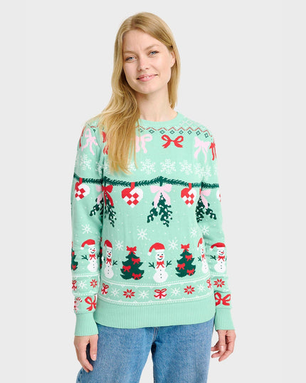 Pull de Noël tricoté pour femme