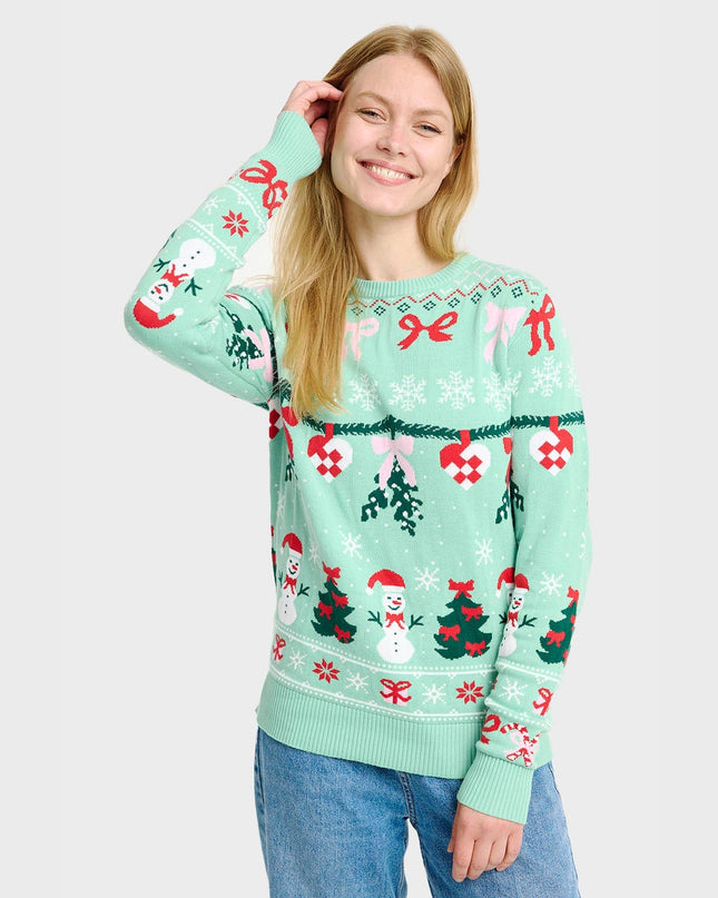 Pull de Noël tricoté pour femme
