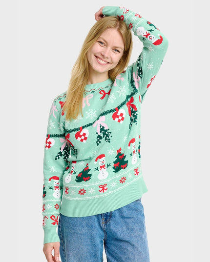 Pull de Noël tricoté pour femme