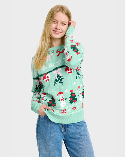 Pull de Noël tricoté pour femme