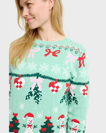 Pull de Noël tricoté pour femme