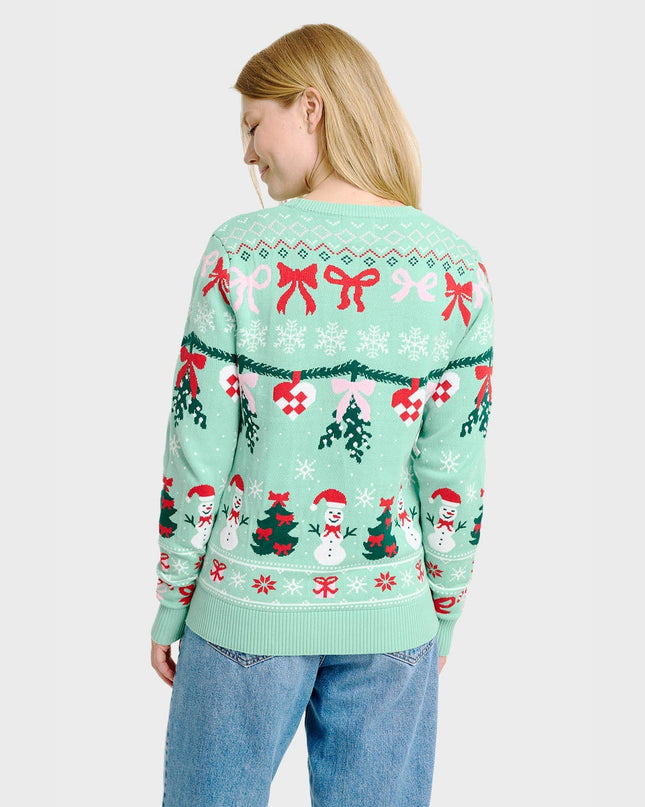 Pull de Noël tricoté pour femme