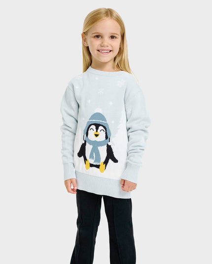 Pull de Noël pingouin adorable - Enfants