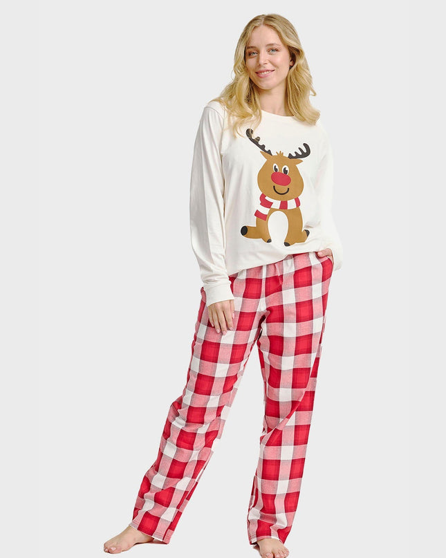 Pantalon de Noël en flanelle pour femme - Confort des fêtes