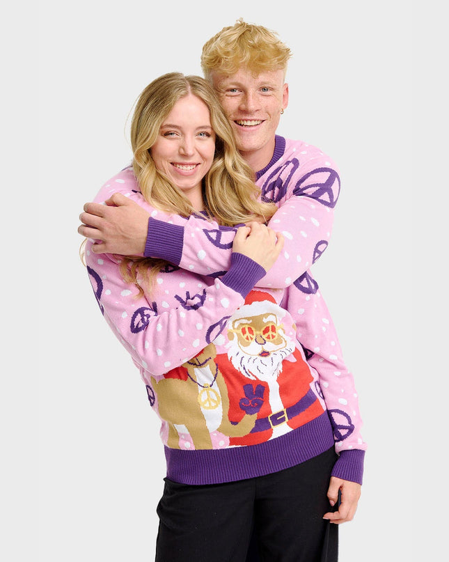 Pull de Noël hippie pour femmes