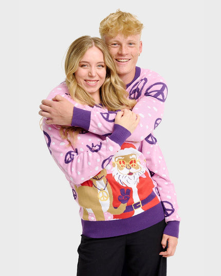 Pull de Noël hippie pour hommes