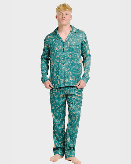 Pyjama élégant en satin pour homme