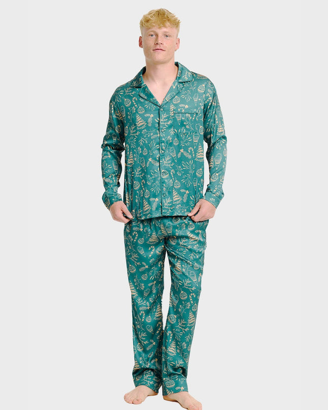 Pyjama élégant en satin pour homme
