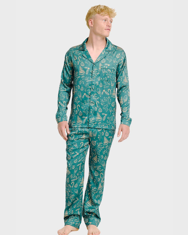 Pyjama élégant en satin pour homme